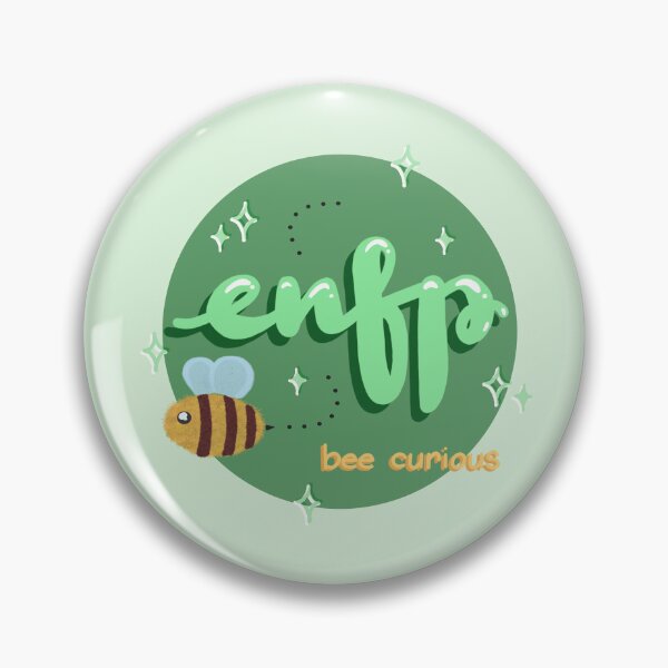 Item preview, MBeeTI – ENFP Personality Bee | Wild-Hearted Wonderer MBTI Sticker designed and sold by theartbykay.