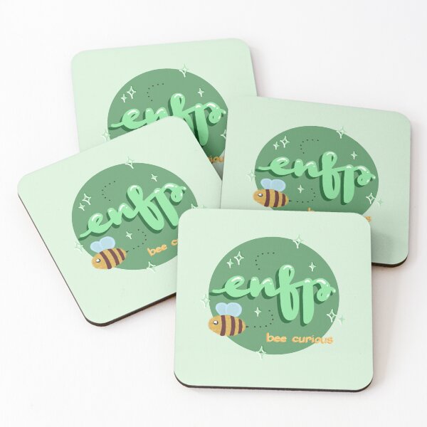 Item preview, MBeeTI – ENFP Personality Bee | Wild-Hearted Wonderer MBTI Sticker designed and sold by theartbykay.