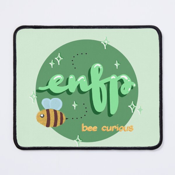 Item preview, MBeeTI – ENFP Personality Bee | Wild-Hearted Wonderer MBTI Sticker designed and sold by theartbykay.
