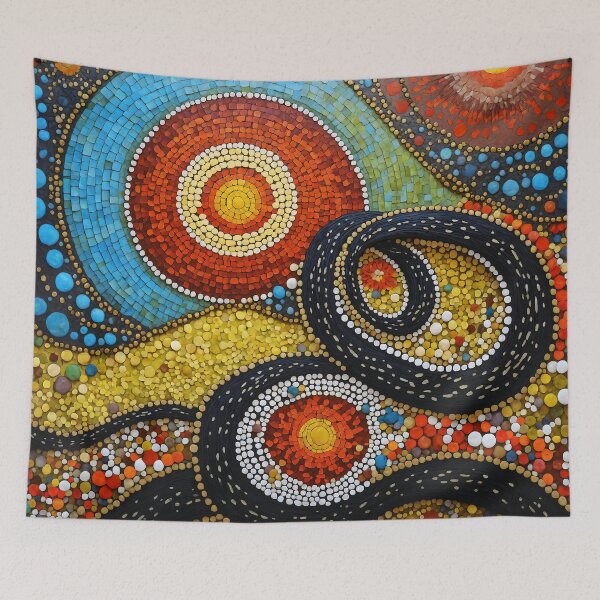 Item preview, Dreamtime Snake designed and sold by rainsdesigns.
