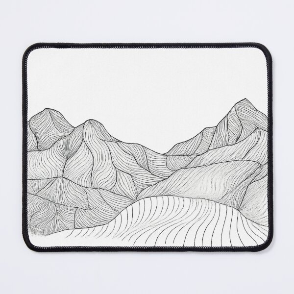 Item preview, Topographic Mountain Line Art designed and sold by Wandertrace.