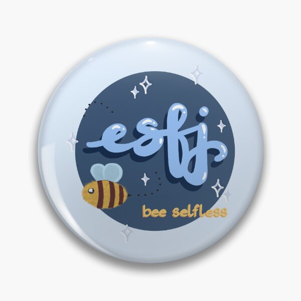 Item preview, MBeeTI – ESFJ Personality Bee | Warm Hearted Helper MBTI Sticker designed and sold by theartbykay.