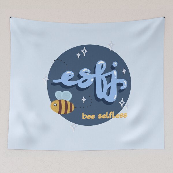 Item preview, MBeeTI – ESFJ Personality Bee | Warm Hearted Helper MBTI Sticker designed and sold by theartbykay.