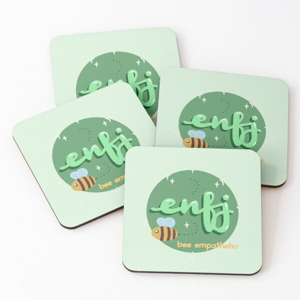Item preview, MBeeTI – ENFJ Personality Bee | Caring Charmer Kawaii MBTI Sticker designed and sold by theartbykay.