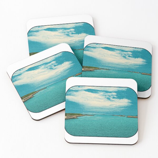 Item preview, Harbor Mouth Horizon | Twin Breakwaters – Gateway to the Sea designed and sold by GEEEN.