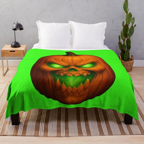 Item preview, Scary Halloween Pumpkin Angry Jack-o'-lantern designed and sold by hauntedtees.