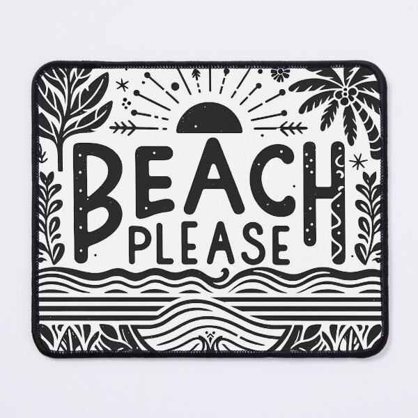 Item preview, Beach Please T-Shirt – Boho Chic Typography | Tropical Vibes for Bali, Ibiza & Beach Lovers designed and sold by OzzFrequency.