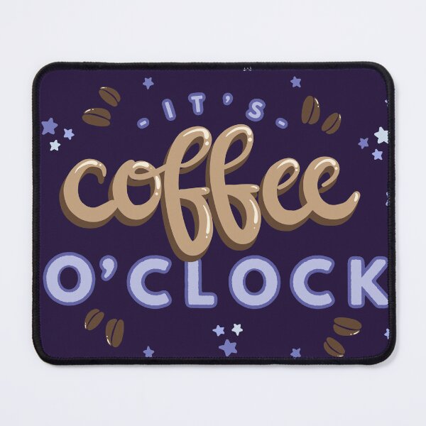 Item preview, It’s Coffee O’Clock – Cute Kawaii Coffee Time Quote Design designed and sold by theartbykay.