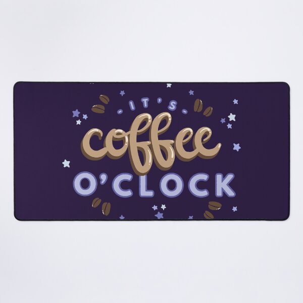 Item preview, It’s Coffee O’Clock – Cute Kawaii Coffee Time Quote Design designed and sold by theartbykay.