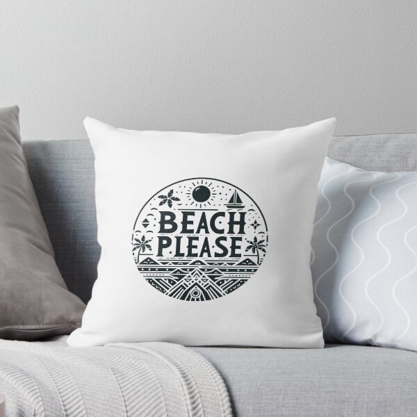 Item preview, Beach Please T-Shirt – Boho Chic Typography | Tropical Vibes for Bali, Ibiza & Beach Lovers designed and sold by OzzFrequency.