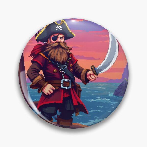 Item preview, Pixel Buccaneer – Retro Pirate Captain of the 8-Bit Seas designed and sold by shaynetwright.