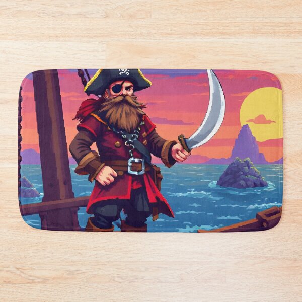 Item preview, Pixel Buccaneer – Retro Pirate Captain of the 8-Bit Seas designed and sold by shaynetwright.