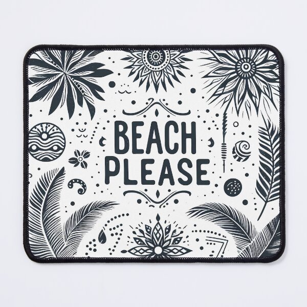 Item preview, Beach Please T-Shirt – Boho Chic Typography | Tropical Vibes for Bali, Ibiza & Beach Lovers designed and sold by OzzFrequency.