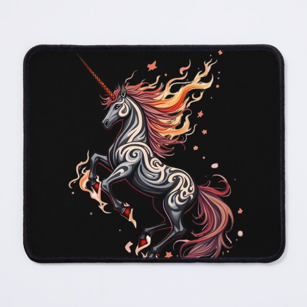 Item preview, Flaming Mane Unicorn designed and sold by ShadowAndSlate.