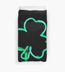 Neon Irish Shamrock Duvet Cover