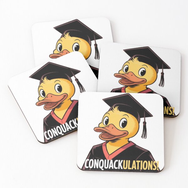 Item preview, Funny Duck Graduation - "Conquackulations" designed and sold by WaffleGhostShop.
