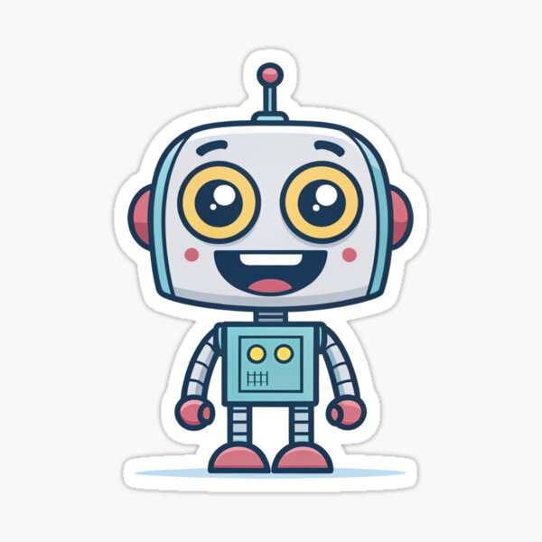 Item preview, cartoon, hand draw, out line, vector, icon, concept, robot, machine, funny, face, android designed and sold by NAVAL00.