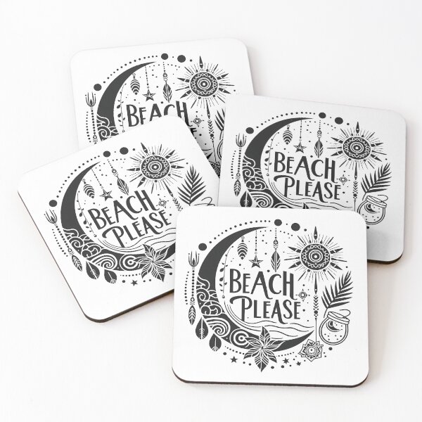 Item preview, Beach Please T-Shirt – Boho Chic Typography | Tropical Vibes for Bali, Ibiza & Beach Lovers designed and sold by OzzFrequency.