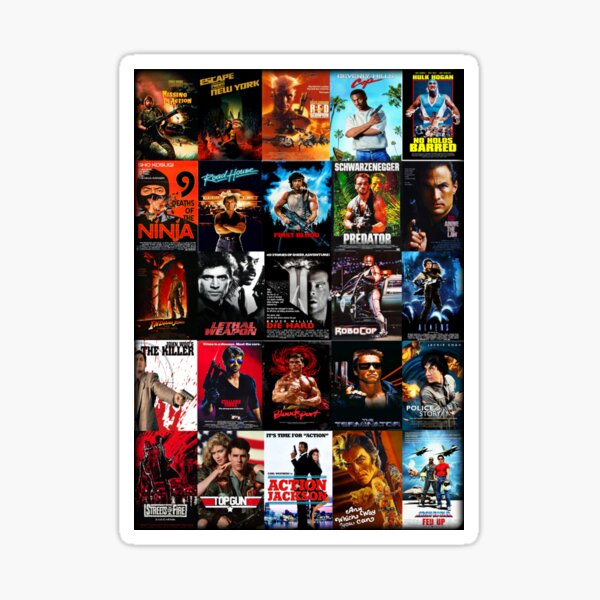 Item preview, 1980s Action Movie Classics designed and sold by Fed Up Design & Creation.