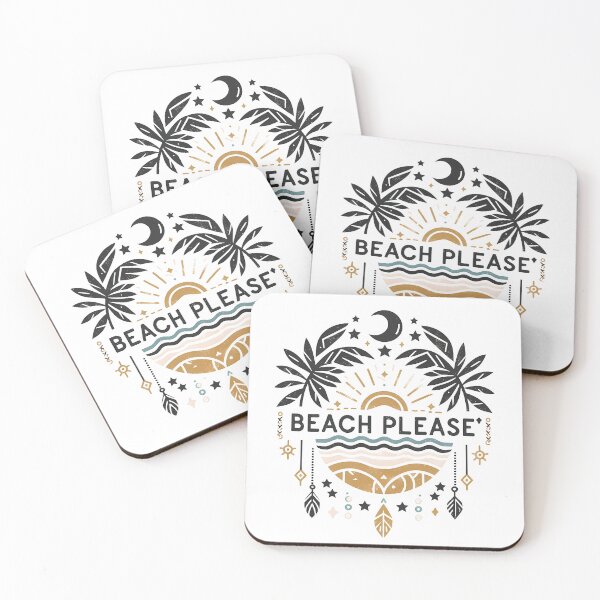 Item preview, Beach Please T-Shirt – Boho Chic Typography | Tropical Vibes for Bali, Ibiza & Beach Lovers designed and sold by OzzFrequency.