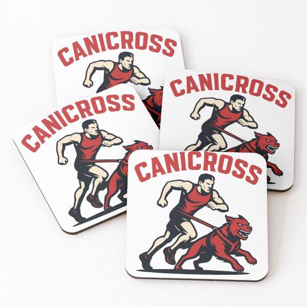 Item preview, Canicross – Badass Sport Logo with Runner and Power Dog designed and sold by OTSC.