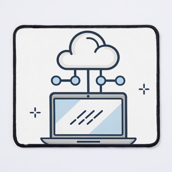 Item preview, cartoon, hand draw, out line, vector, icon, concept, technology, cloud, computing, laptop, network designed and sold by NAVAL00.