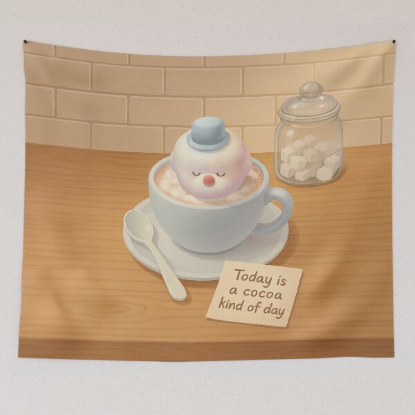 Item preview, Cocoa Marshmallow – Smiling Bichon Float in Cup designed and sold by ZKOZKOHI.