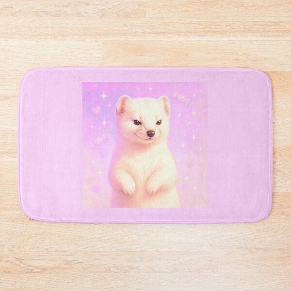 Item preview, Confident Ermine – Fluffy Winter Sass designed and sold by SUNAGIMO9999.
