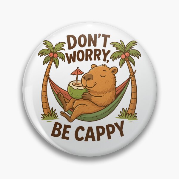 Item preview, DON'T WORRY BE CAPPY designed and sold by Yinny Design.