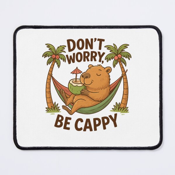 Item preview, DON'T WORRY BE CAPPY designed and sold by Yinny Design.