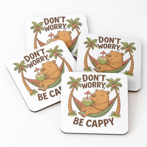 Item preview, DON'T WORRY BE CAPPY designed and sold by Yinny Design.