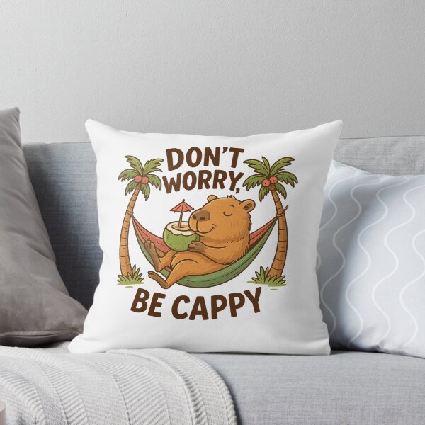 Item preview, DON'T WORRY BE CAPPY designed and sold by Yinny Design.