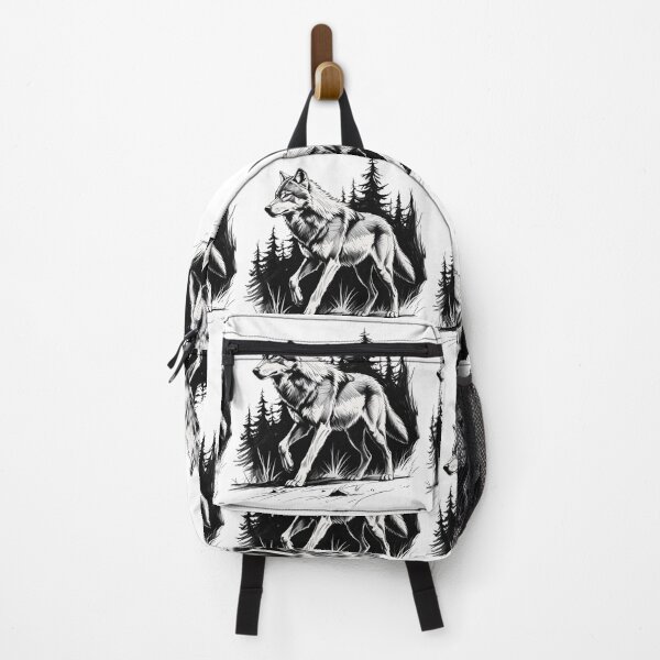 Item preview, Wolf Walking in the Forest - Nature Lover's Spirit Animal - Our Wildside designed and sold by Coolverce.