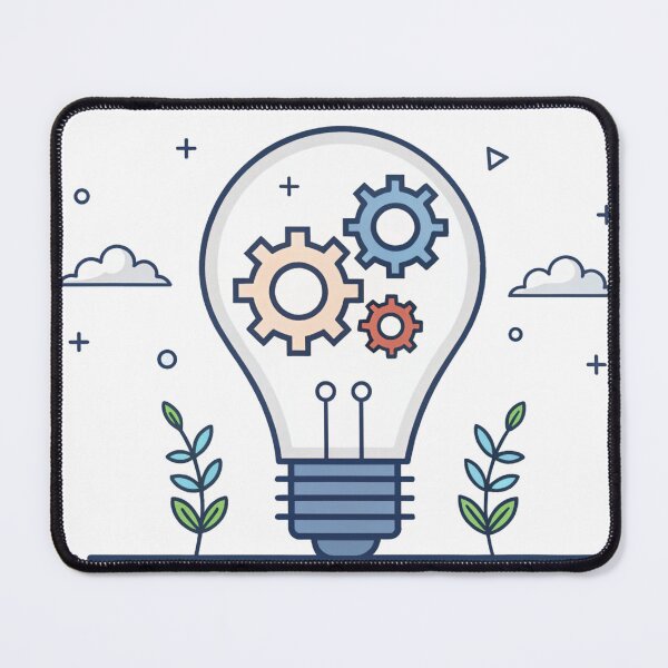 Item preview, cartoon, hand draw, out line, vector, icon, concept, light bulb, setting, idea, gear designed and sold by NAVAL00.