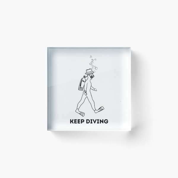 Item preview, Scuba Diving keep diving designed and sold by waveAFY.