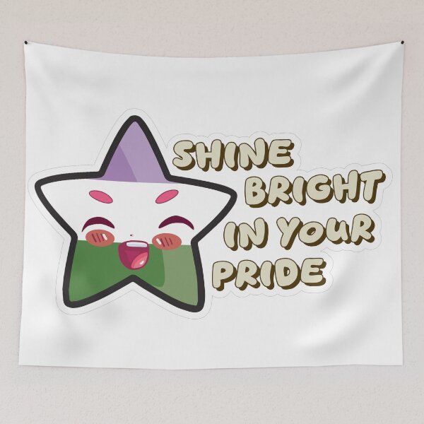 Item preview, LGBTQIA+ - Genderqueer Pride Star designed and sold by CC-ArtOnline.