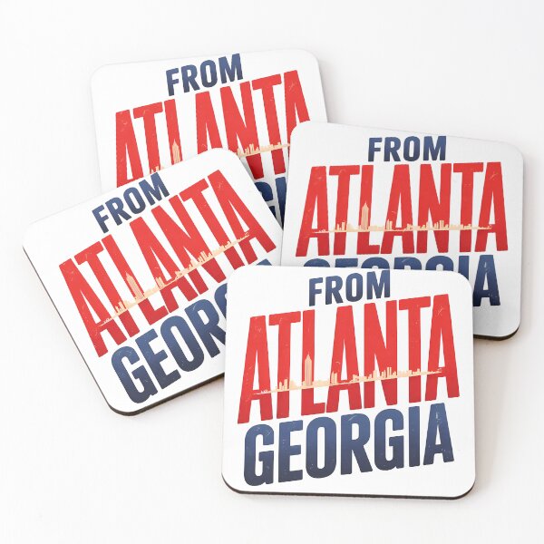Item preview, Atlanta Georgia Bold Skyline Retro City Pride T-Shirt designed and sold by designleon19.