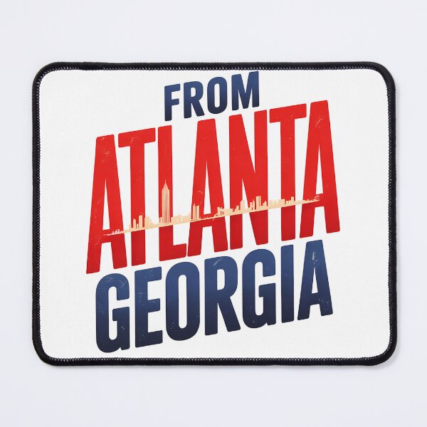 Item preview, Atlanta Georgia Bold Skyline Retro City Pride T-Shirt designed and sold by designleon19.