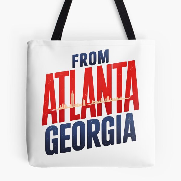 Item preview, Atlanta Georgia Bold Skyline Retro City Pride T-Shirt designed and sold by designleon19.