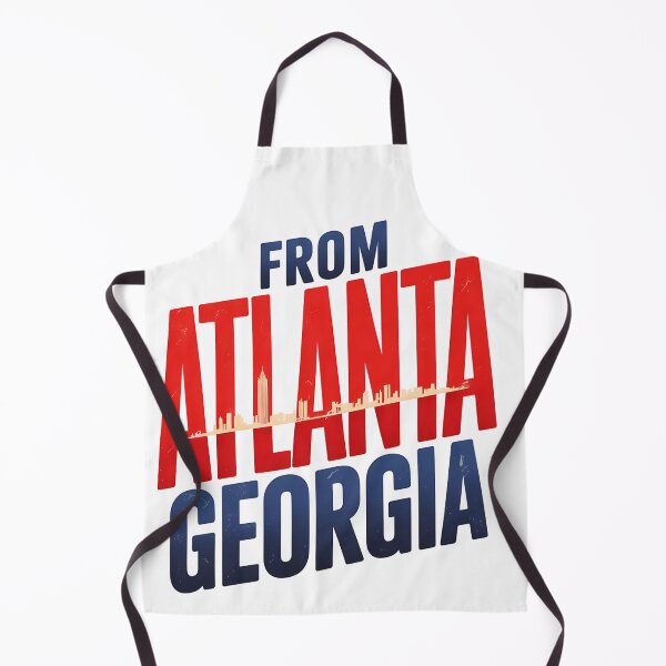 Item preview, Atlanta Georgia Bold Skyline Retro City Pride T-Shirt designed and sold by designleon19.