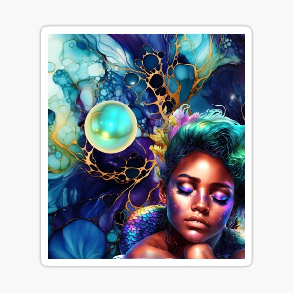Item preview, Mermaid with her Turquoise Pearl designed and sold by Jessielee72.