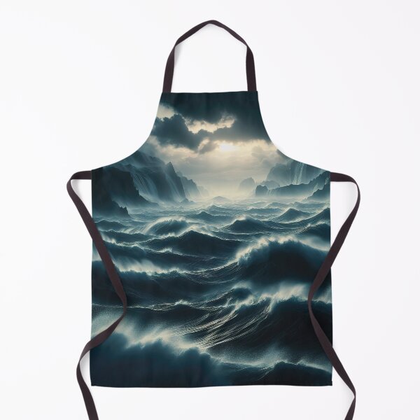 Item preview, Stormy sea at night. Heavy sea. Sunset lights. designed and sold by digoarpi.