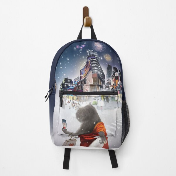 Item preview, Follow Me — Miss Meow & Smiling Bichon in Snowy City designed and sold by ZKOZKOHI.