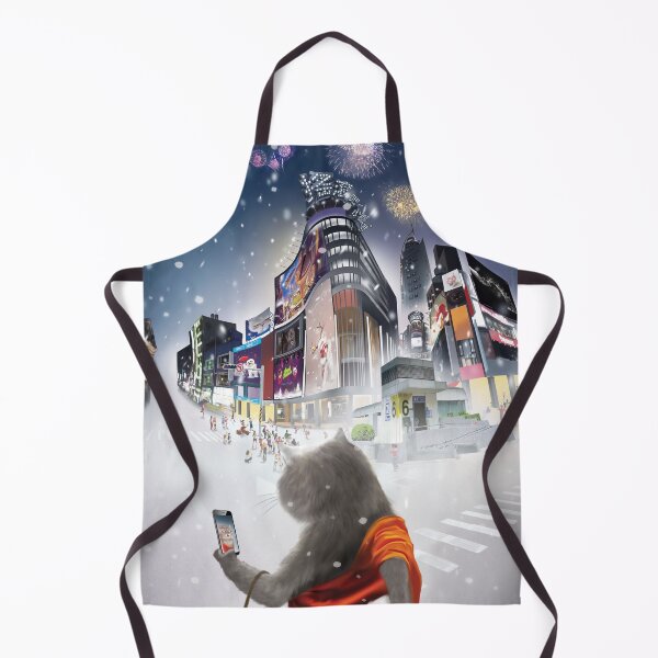 Item preview, Follow Me — Miss Meow & Smiling Bichon in Snowy City designed and sold by ZKOZKOHI.