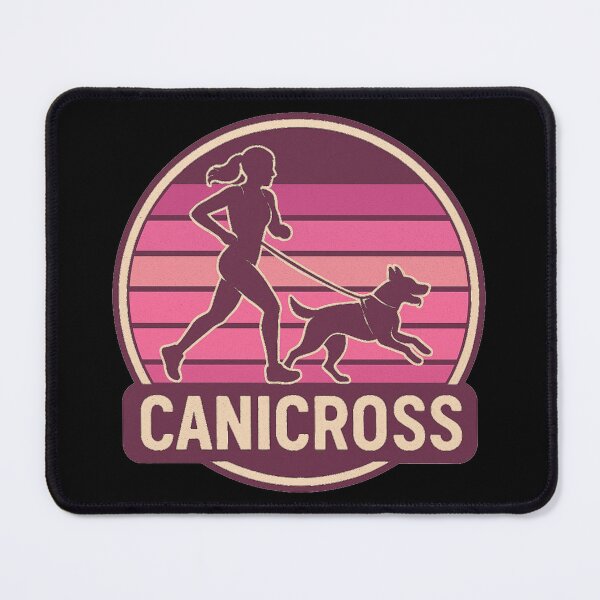 Item preview, Canicross Woman – Vintage Retro Logo with Pink Gradient Design designed and sold by OTSC.