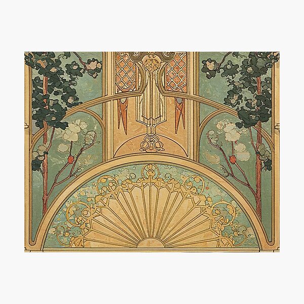 Aperçu de l'œuvre Alphonse Mucha Floral 1898 créée et vendue par maniacfitness.