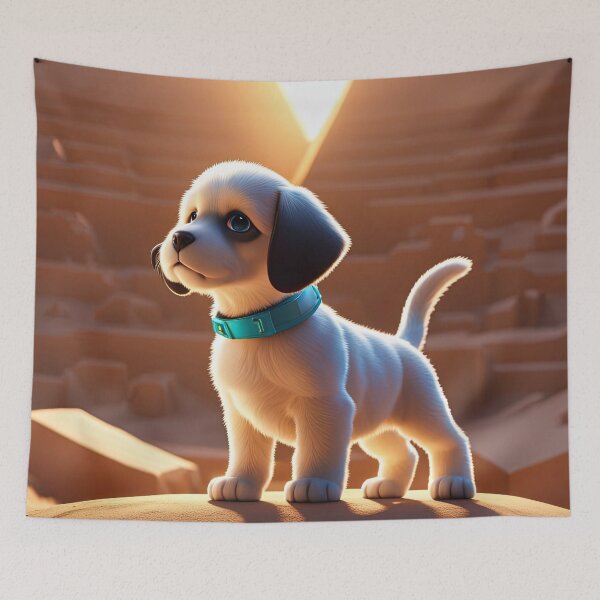 Item preview, Puppy exploring The Great pyramid in Giza designed and sold by Colin Bentham.