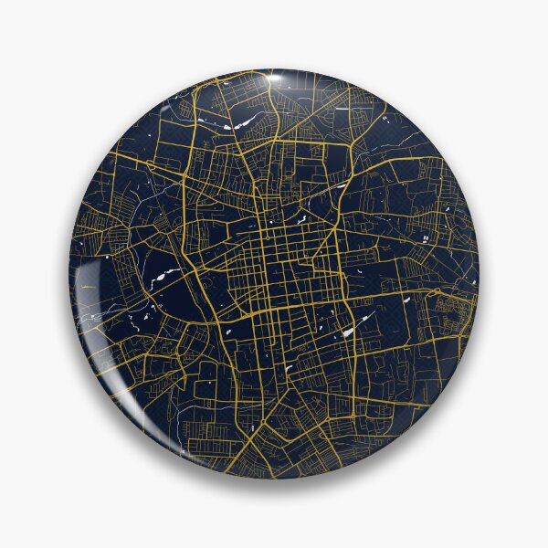 Item preview, Lodz City Map of Poland - Gold Art Deco designed and sold by deMAP.