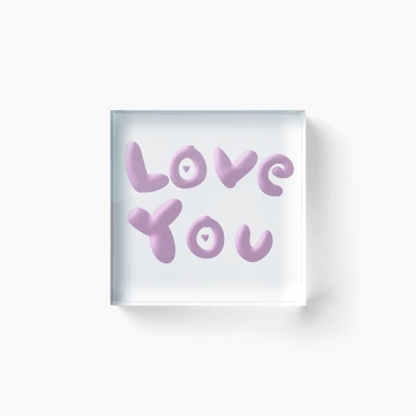 Item preview, Love you! (text) designed and sold by Silly-Stuffs.