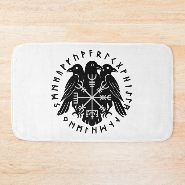 Artikelvorschau, Nordischer Vegvisir & Raben entworfen und verkauft von The lucky Hippy.
